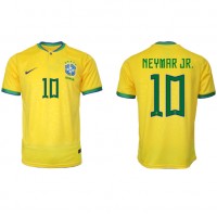 Brasilien Neymar Jr #10 Fußballbekleidung Heimtrikot WM 2022 Kurzarm
